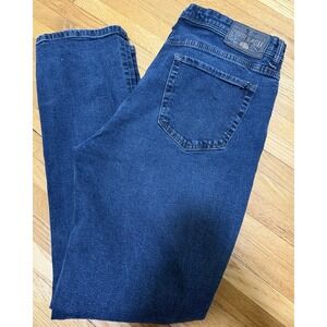 Copper & Oak Supply Jeans Mens 36x34 Blue Denim Cotton Straight Relaxed Stretch